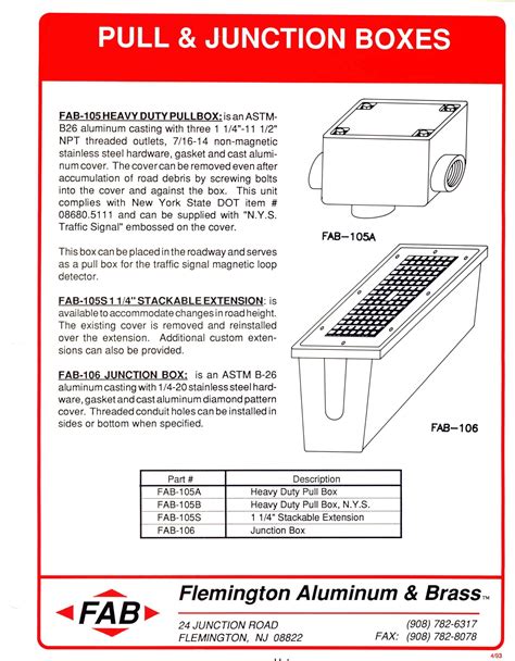 Permanent Barrier or Listed Divider Examples Pull/Junction Box